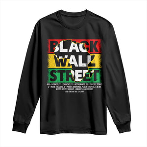 Black Wall Street Long Sleeve Shirt Tulsa Oklahoma Black History Month Vintage Africa Map