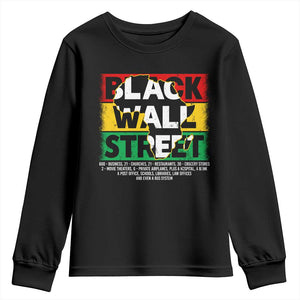 Black Wall Street Youth Sweatshirt Tulsa Oklahoma Black History Month Vintage Africa Map