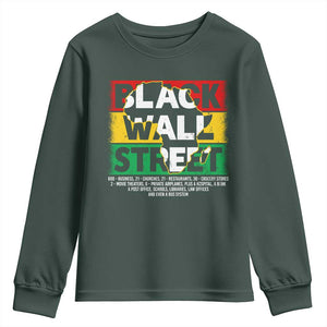 Black Wall Street Youth Sweatshirt Tulsa Oklahoma Black History Month Vintage Africa Map