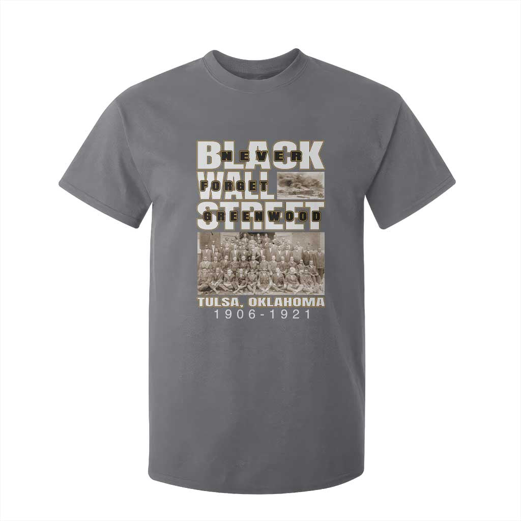 Never Forget Greenwood Black Wall Street T Shirt For Kid Black History