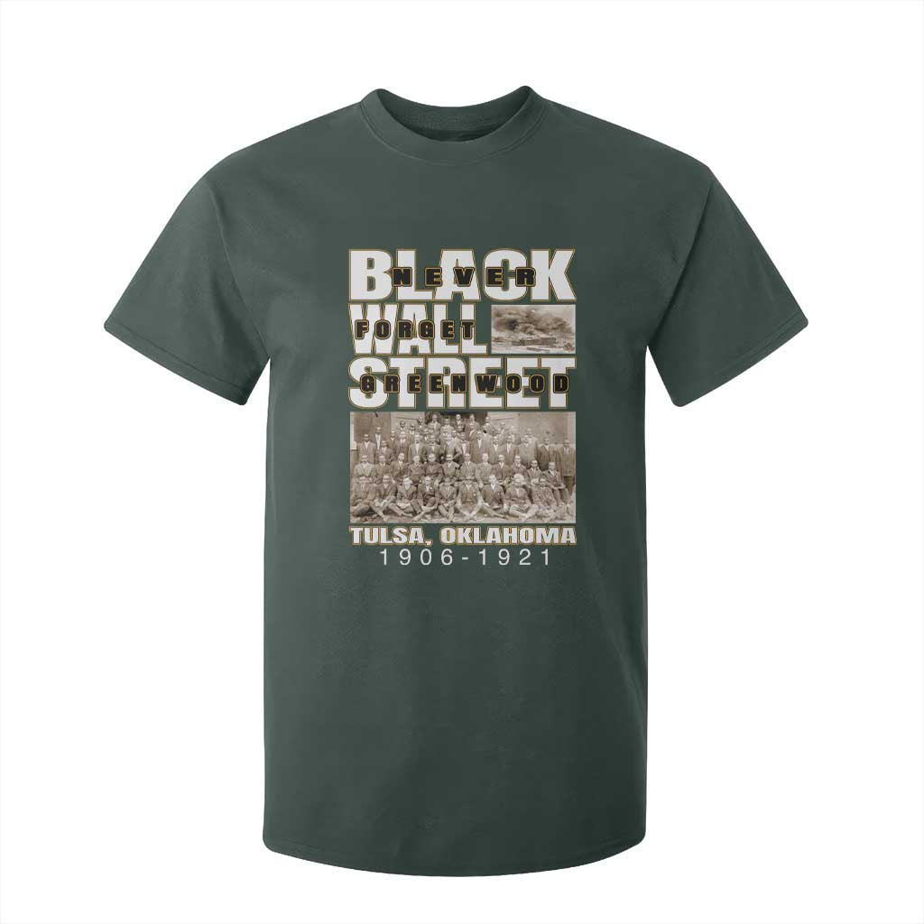 Never Forget Greenwood Black Wall Street T Shirt For Kid Black History
