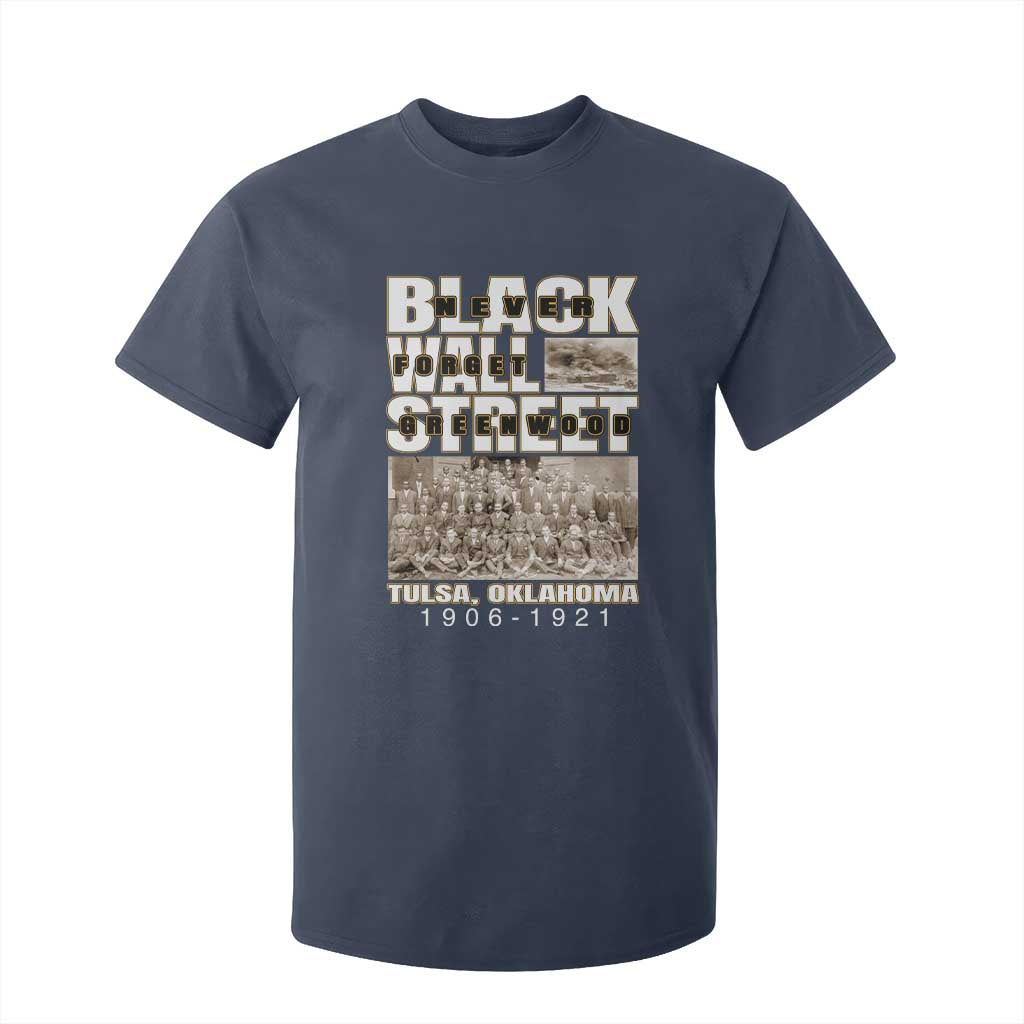 Never Forget Greenwood Black Wall Street T Shirt For Kid Black History
