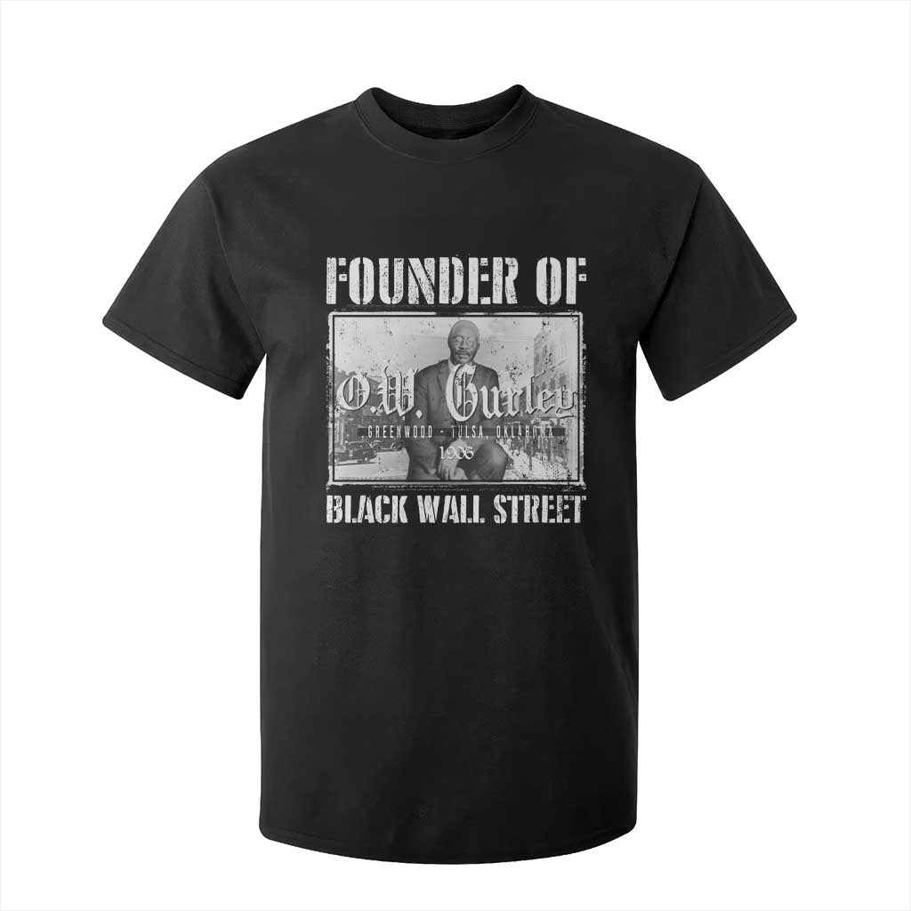 Founder Of Black Wall Street O.W. Gurley T Shirt For Kid Black History Month African American Heritage