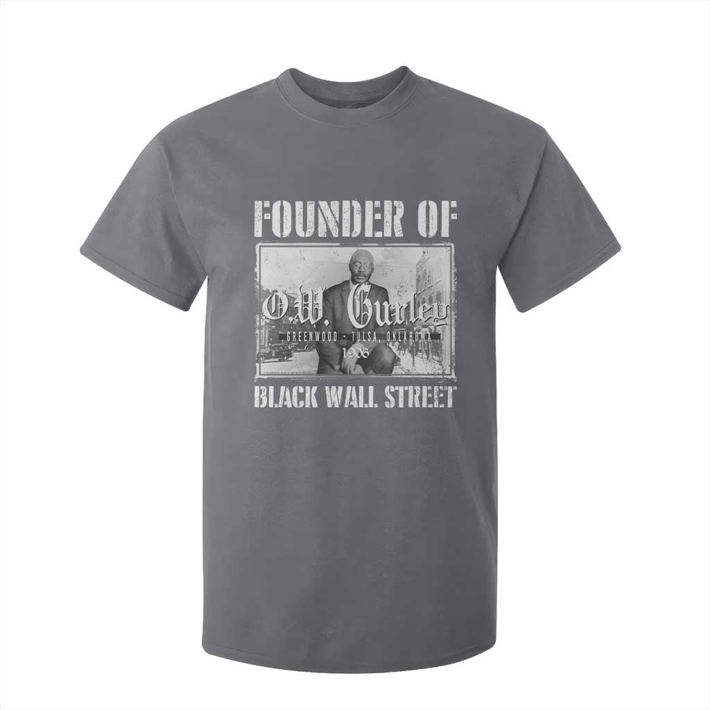 Founder Of Black Wall Street O.W. Gurley T Shirt For Kid Black History Month African American Heritage