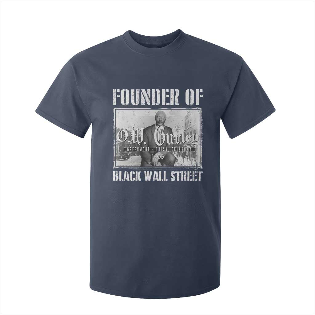 Founder Of Black Wall Street O.W. Gurley T Shirt For Kid Black History Month African American Heritage
