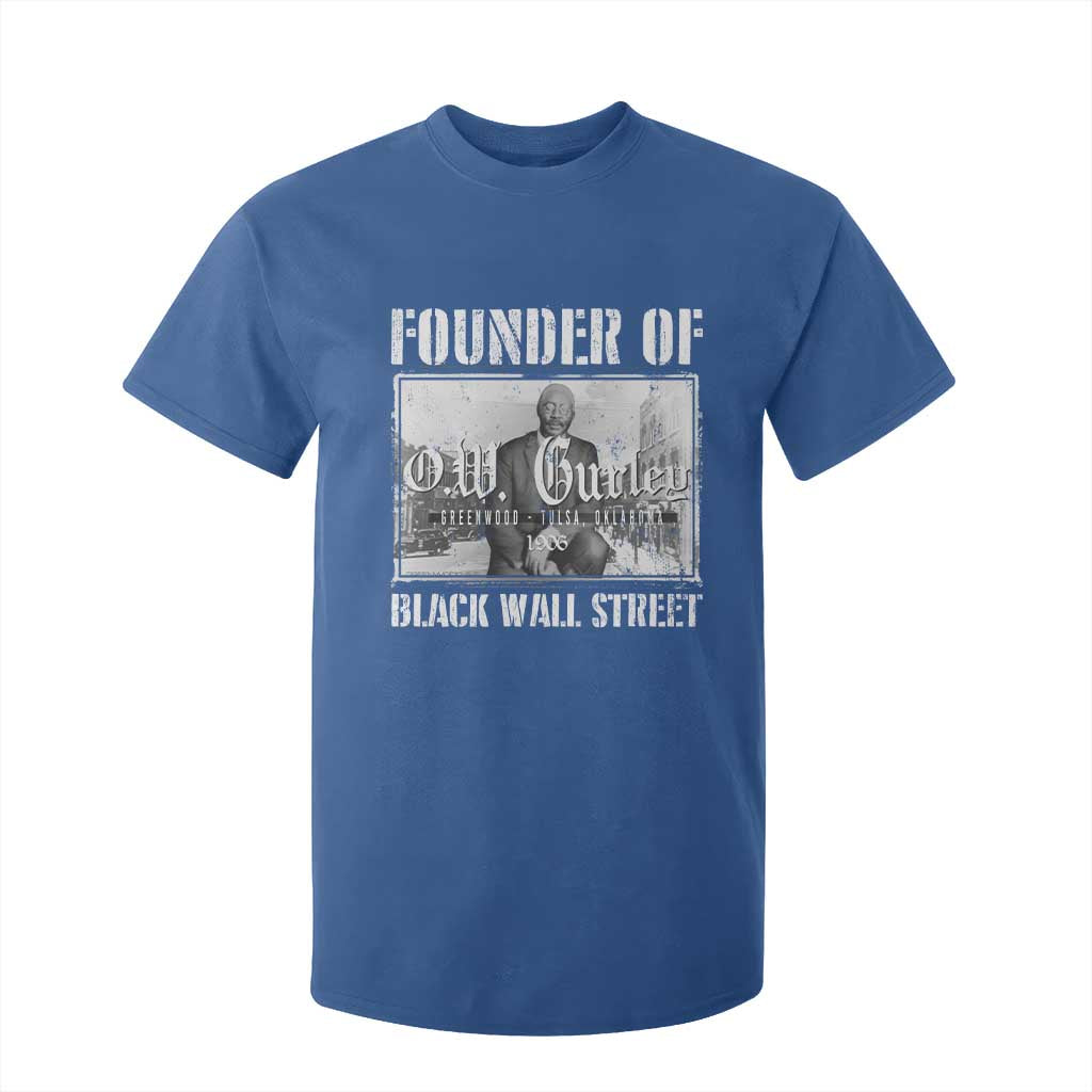 Founder Of Black Wall Street O.W. Gurley T Shirt For Kid Black History Month African American Heritage