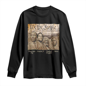Civil Right Leaders Long Sleeve Shirt Martin Luther King Malcolm X Frederick Douglass Obama Black History Month