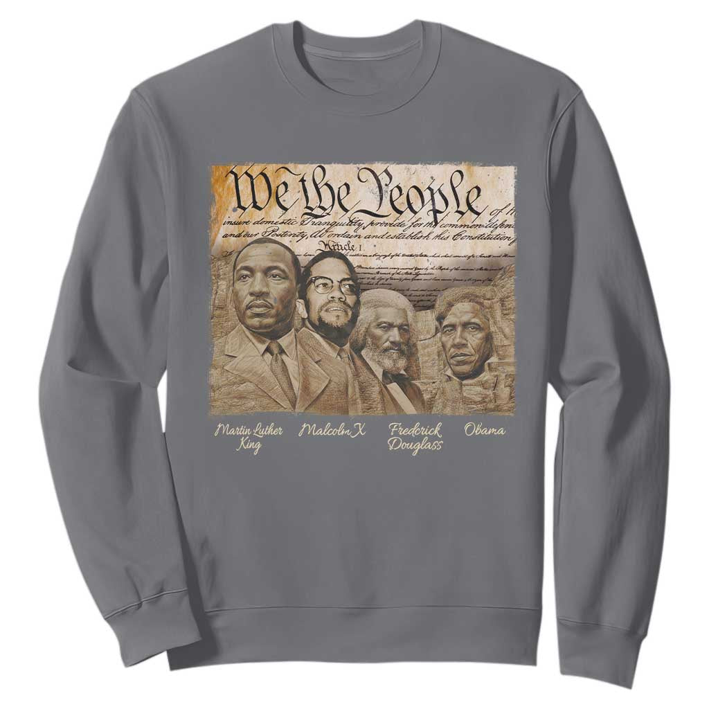 Civil Right Leaders Sweatshirt Martin Luther King Malcolm X Frederick Douglass Obama Black History Month