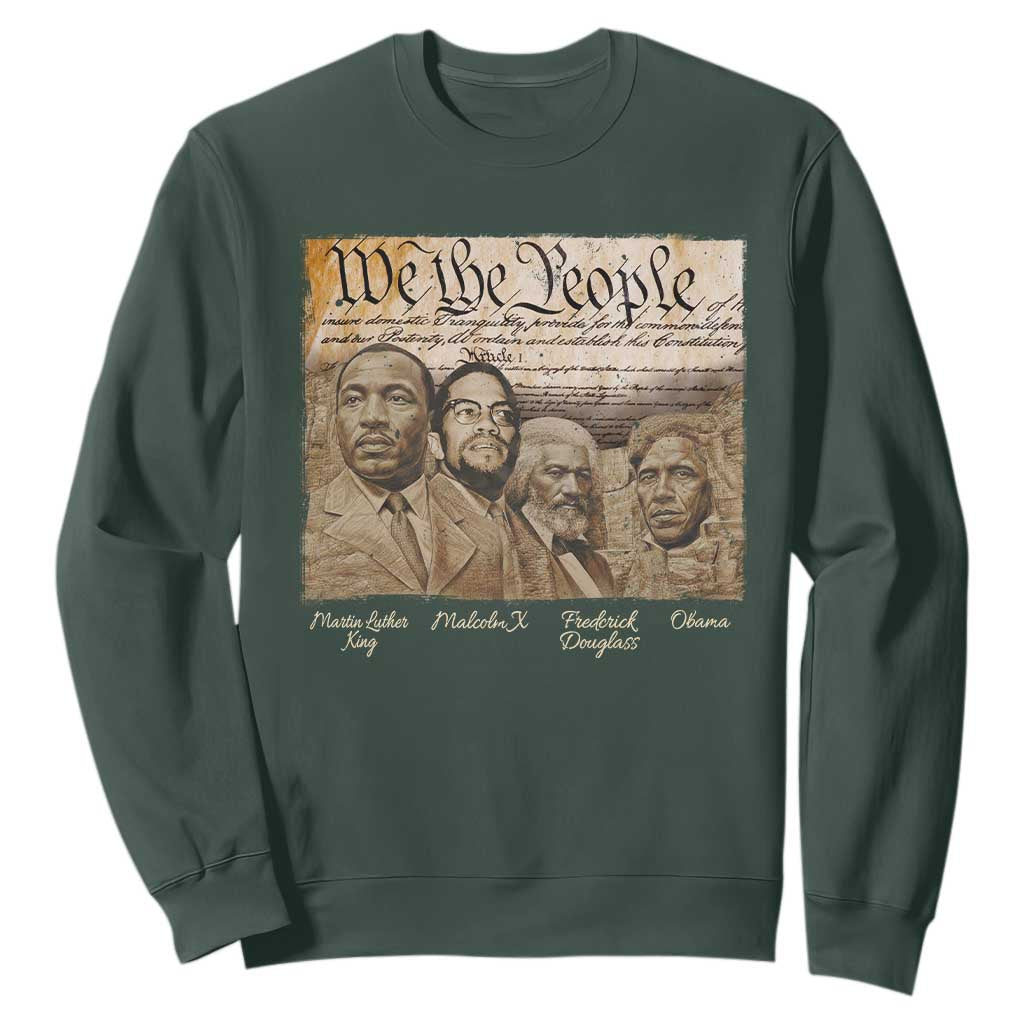 Civil Right Leaders Sweatshirt Martin Luther King Malcolm X Frederick Douglass Obama Black History Month