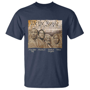 Civil Right Leaders T Shirt Martin Luther King Malcolm X Frederick Douglass Obama Black History Month