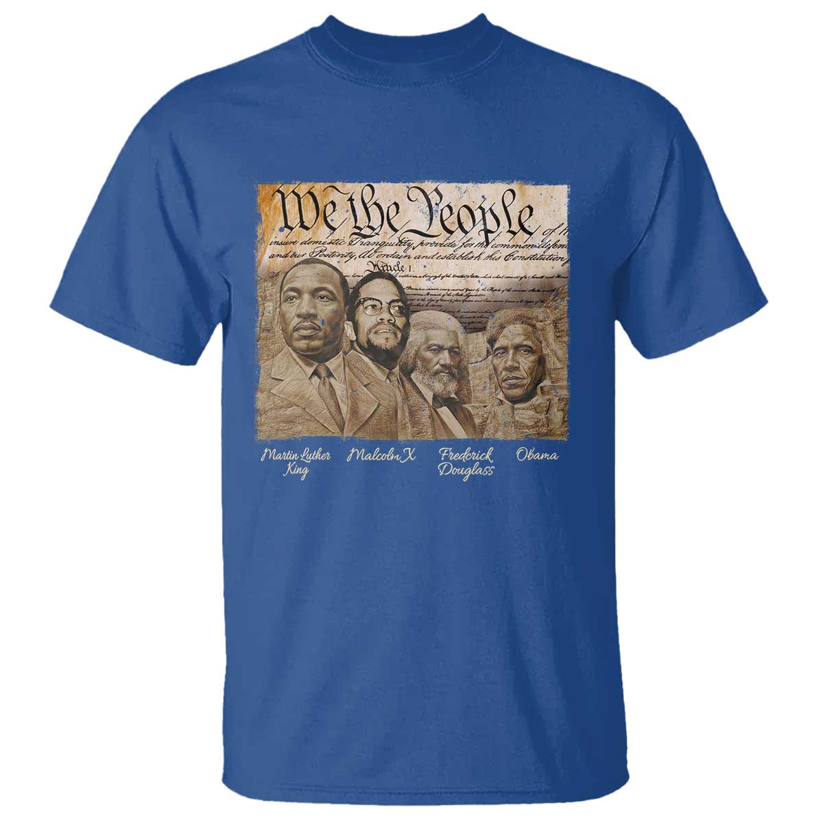 Civil Right Leaders T Shirt Martin Luther King Malcolm X Frederick Douglass Obama Black History Month