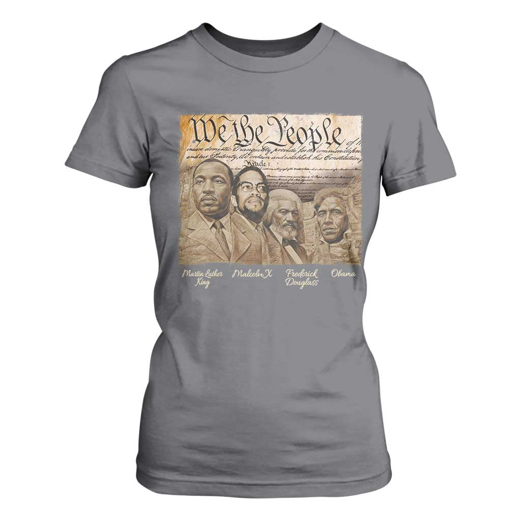 Civil Right Leaders T Shirt For Women Martin Luther King Malcolm X Frederick Douglass Obama Black History Month
