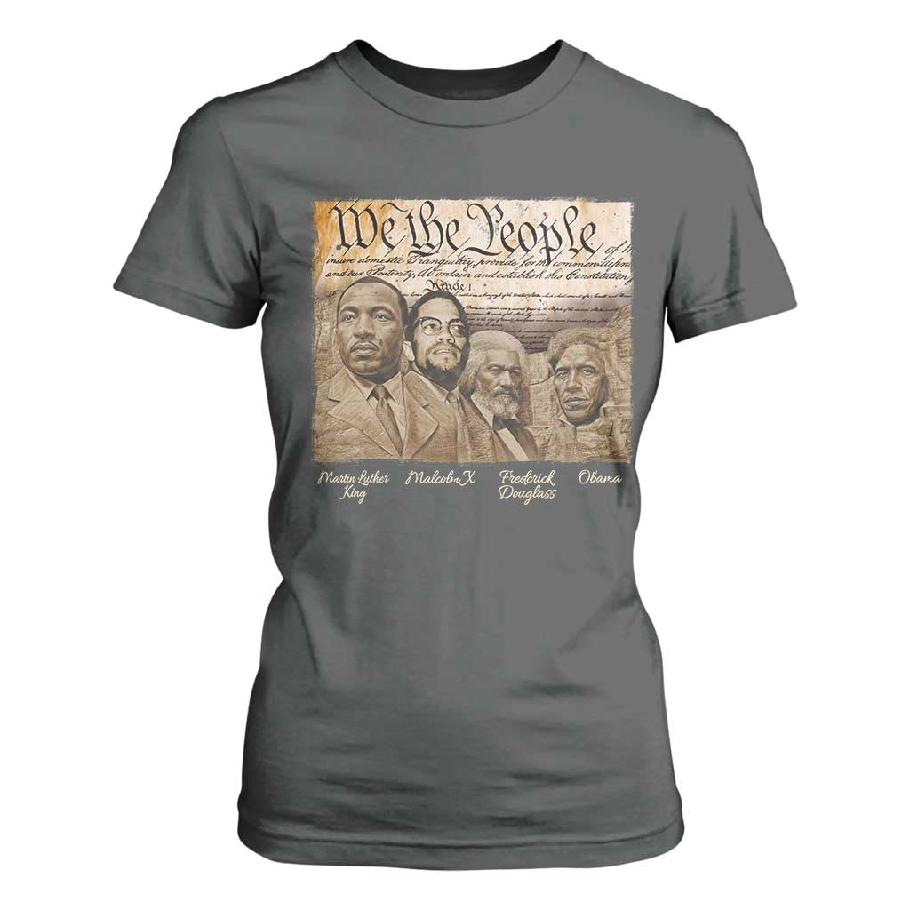 Civil Right Leaders T Shirt For Women Martin Luther King Malcolm X Frederick Douglass Obama Black History Month