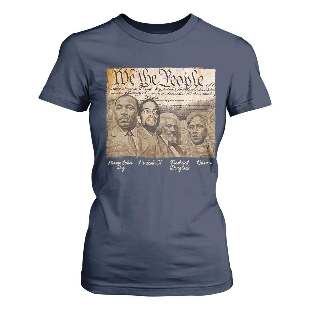 Civil Right Leaders T Shirt For Women Martin Luther King Malcolm X Frederick Douglass Obama Black History Month