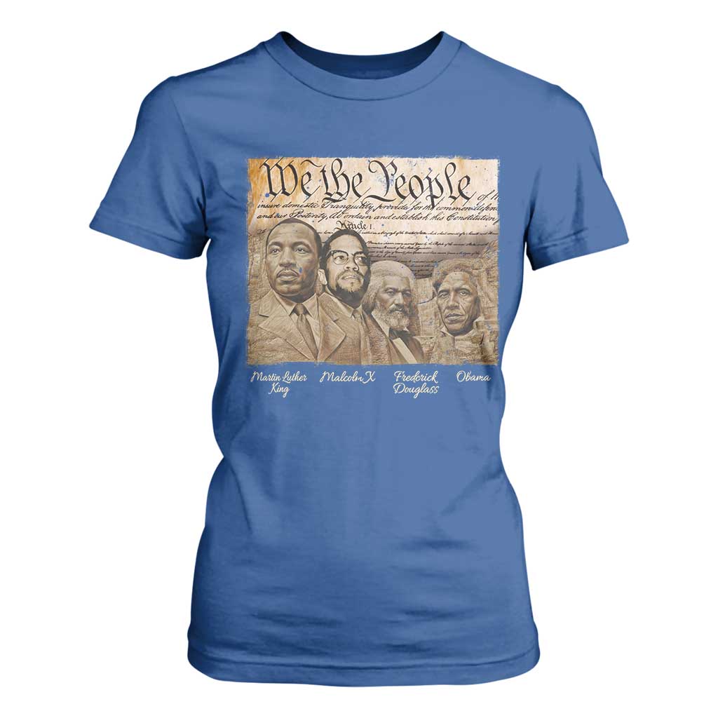 Civil Right Leaders T Shirt For Women Martin Luther King Malcolm X Frederick Douglass Obama Black History Month