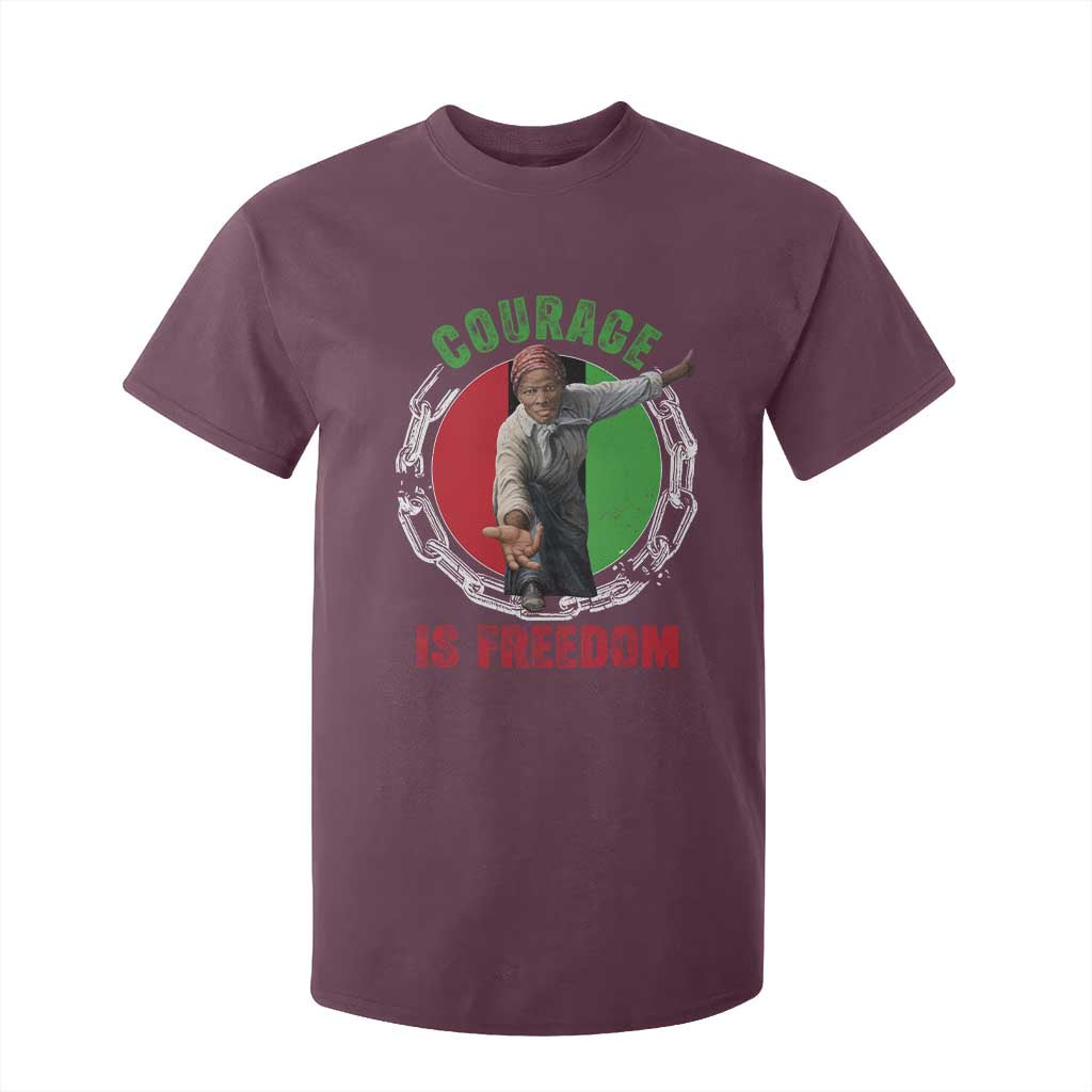 Harriet Tubman T Shirt For Kid Courage Is Freedom Black History Hero