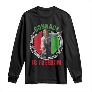Harriet Tubman Long Sleeve Shirt Courage Is Freedom Black History Hero