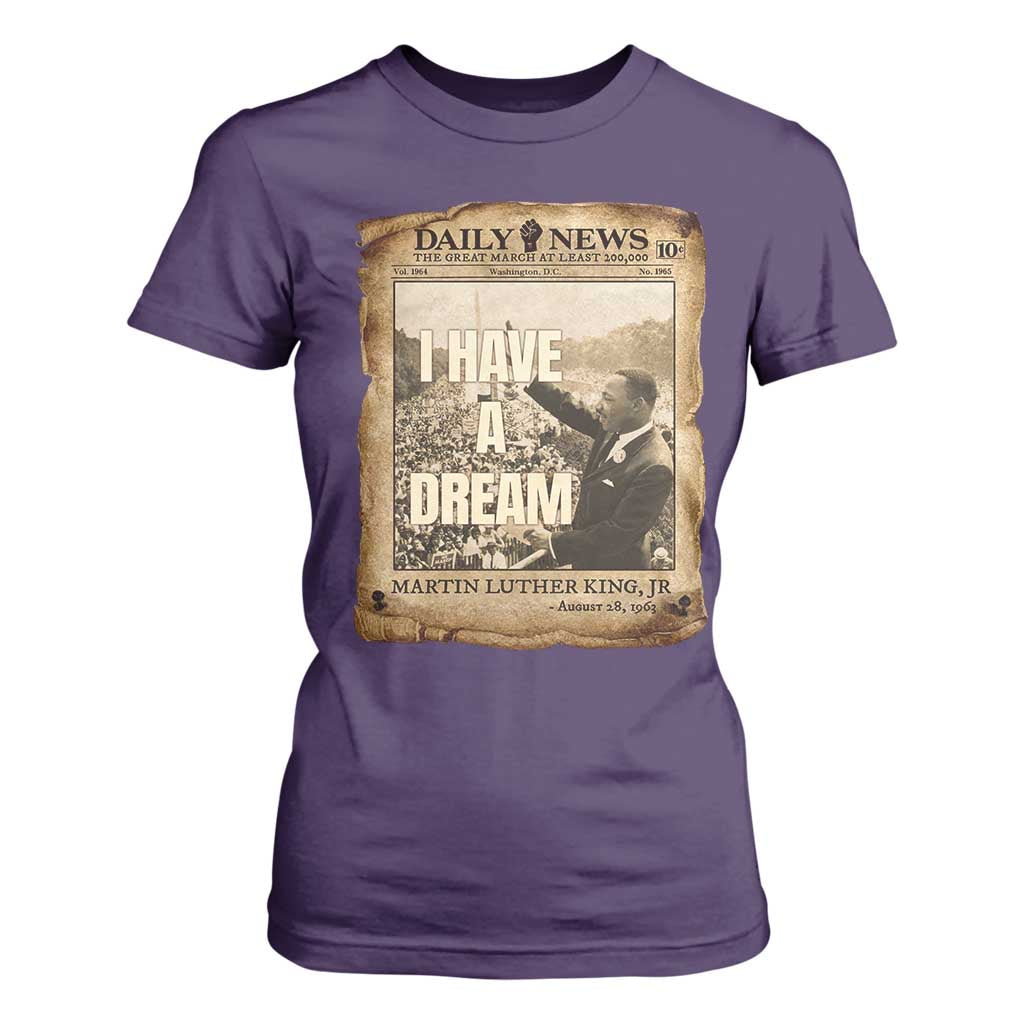 I Have A Dream Martin Luther King MLK Day T Shirt For Women March On Washington Black History