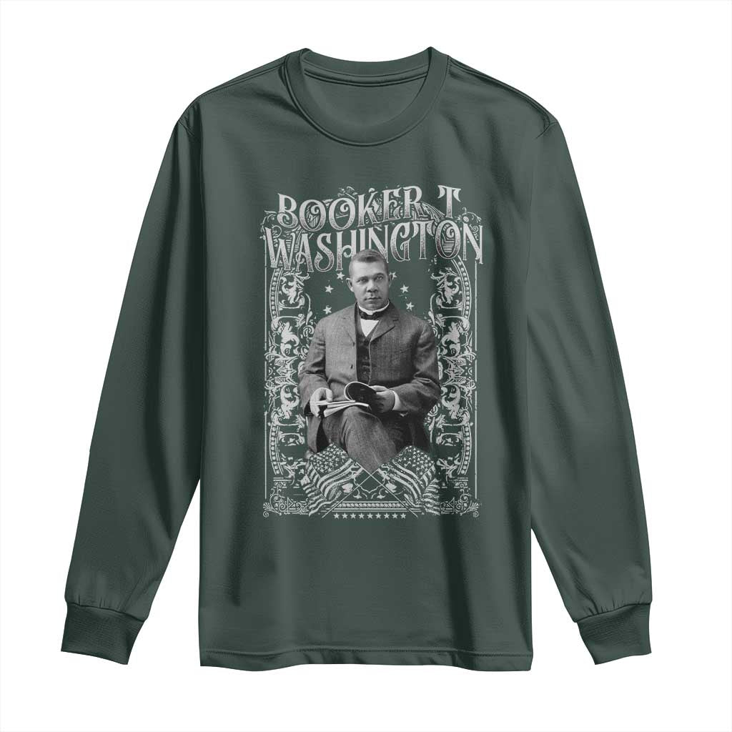 Booker Taliaferro Washington Long Sleeve Shirt African American Educator Black History