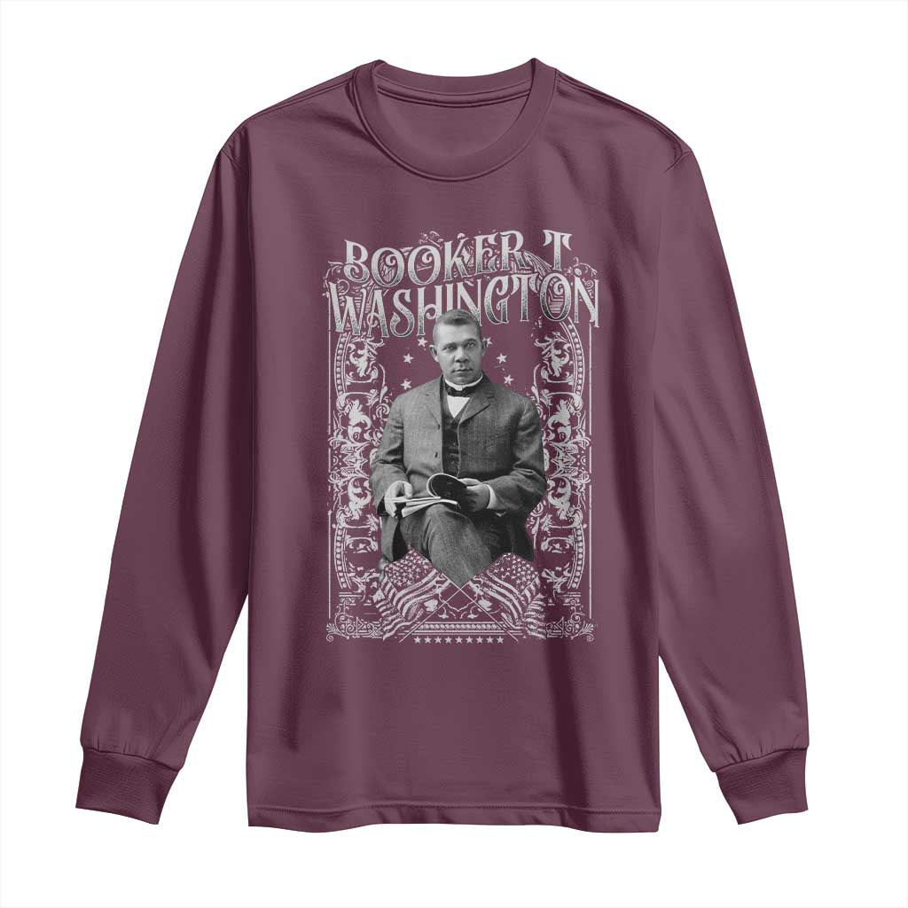 Booker Taliaferro Washington Long Sleeve Shirt African American Educator Black History