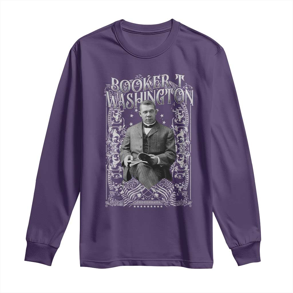 Booker Taliaferro Washington Long Sleeve Shirt African American Educator Black History