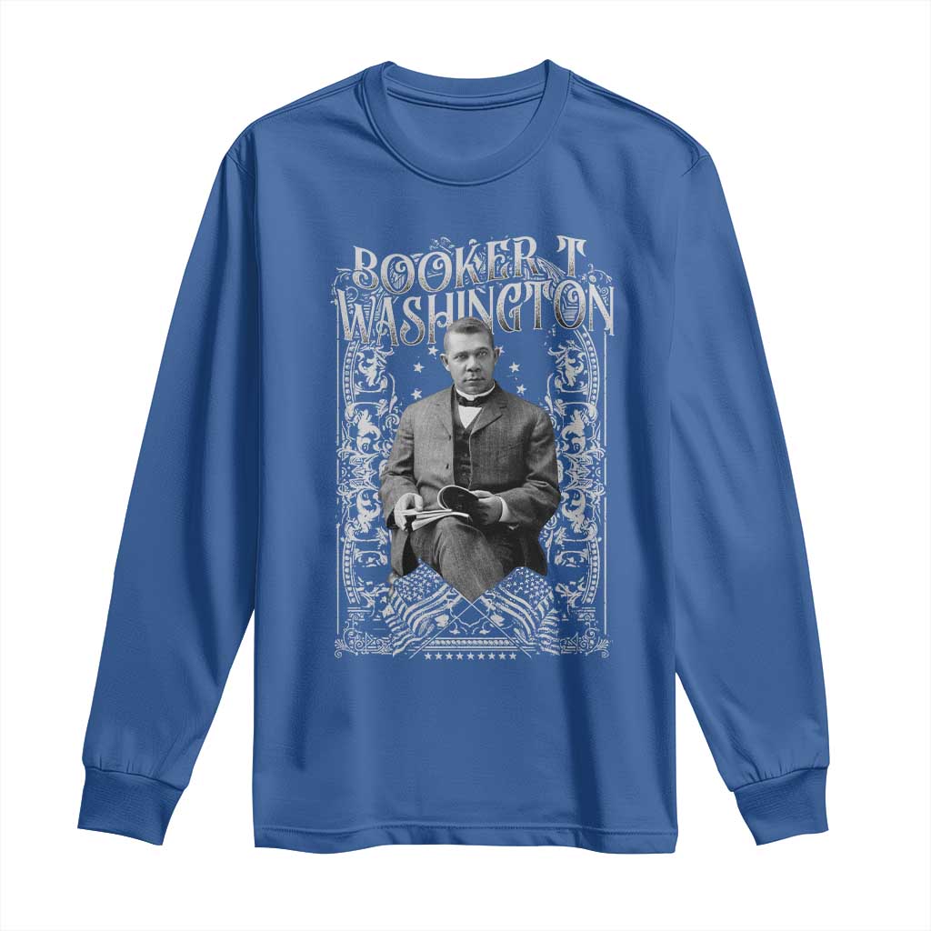 Booker Taliaferro Washington Long Sleeve Shirt African American Educator Black History