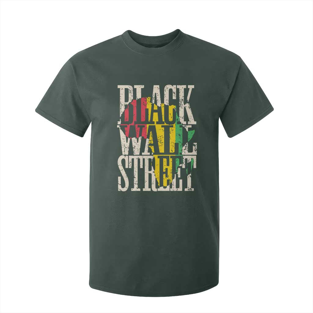 Black Wall Street T Shirt For Kid Tulsa Oklahoma Black History Month Africa Map African American Heritage