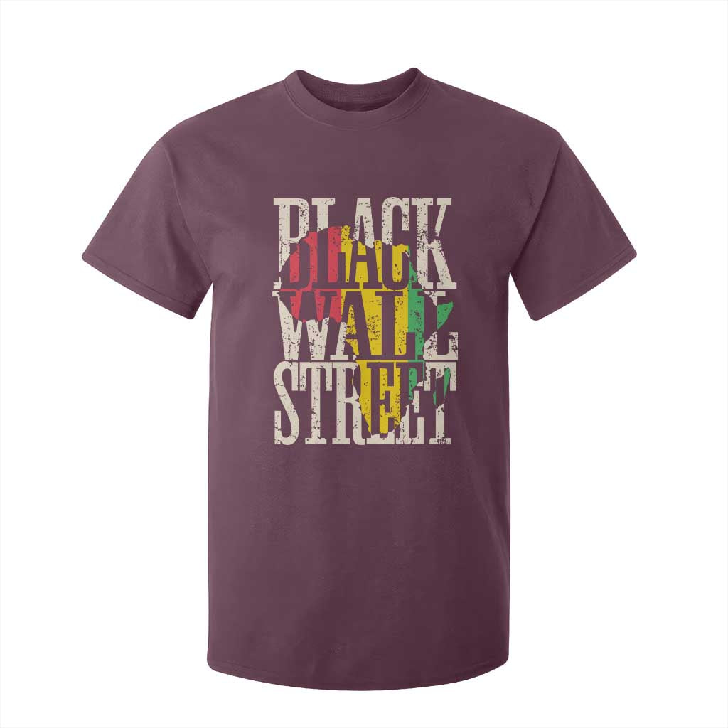 Black Wall Street T Shirt For Kid Tulsa Oklahoma Black History Month Africa Map African American Heritage