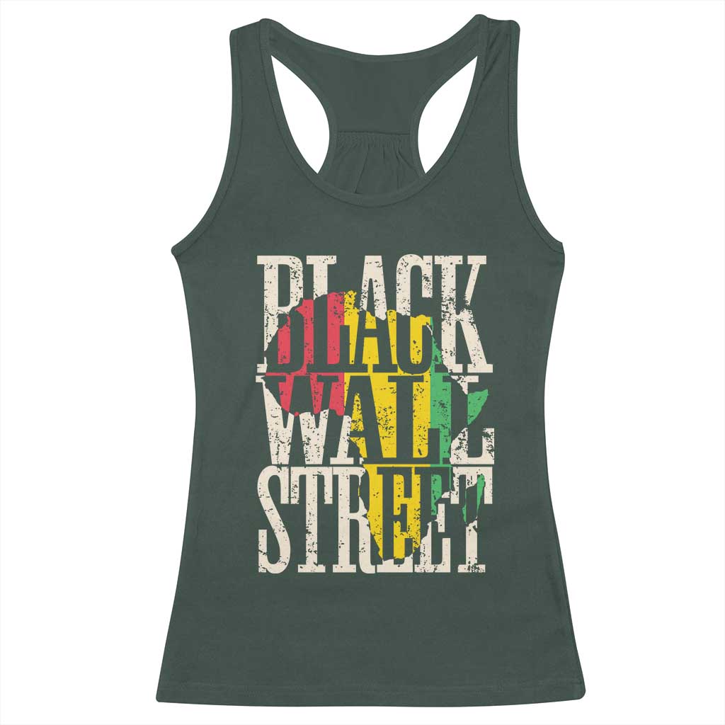 Black Wall Street Racerback Tank Top Tulsa Oklahoma Black History Month Africa Map African American Heritage
