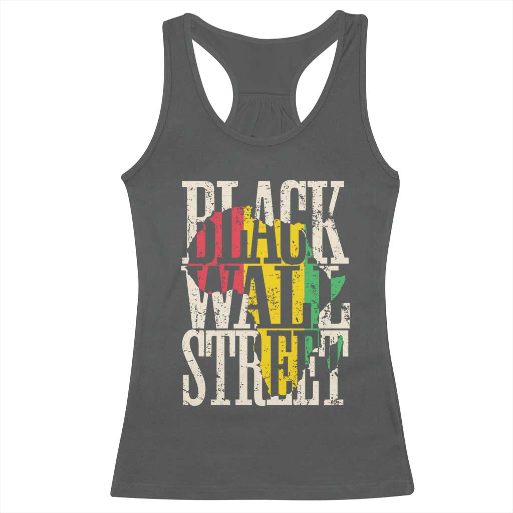 Black Wall Street Racerback Tank Top Tulsa Oklahoma Black History Month Africa Map African American Heritage