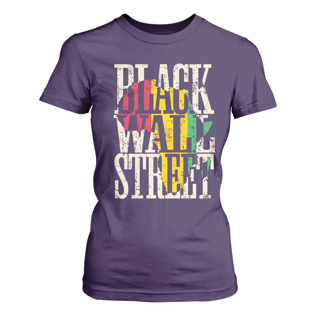 Black Wall Street T Shirt For Women Tulsa Oklahoma Black History Month Africa Map African American Heritage