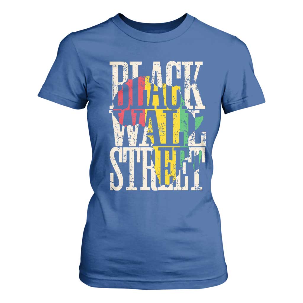 Black Wall Street T Shirt For Women Tulsa Oklahoma Black History Month Africa Map African American Heritage