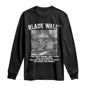 Black Wall Street First Bombs Long Sleeve Shirt Tulsa Oklahoma Black History Month African American Heritage