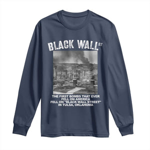 Black Wall Street First Bombs Long Sleeve Shirt Tulsa Oklahoma Black History Month African American Heritage