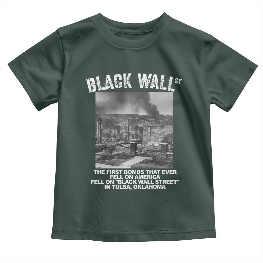 Black Wall Street First Bombs Toddler T Shirt Tulsa Oklahoma Black History Month African American Heritage