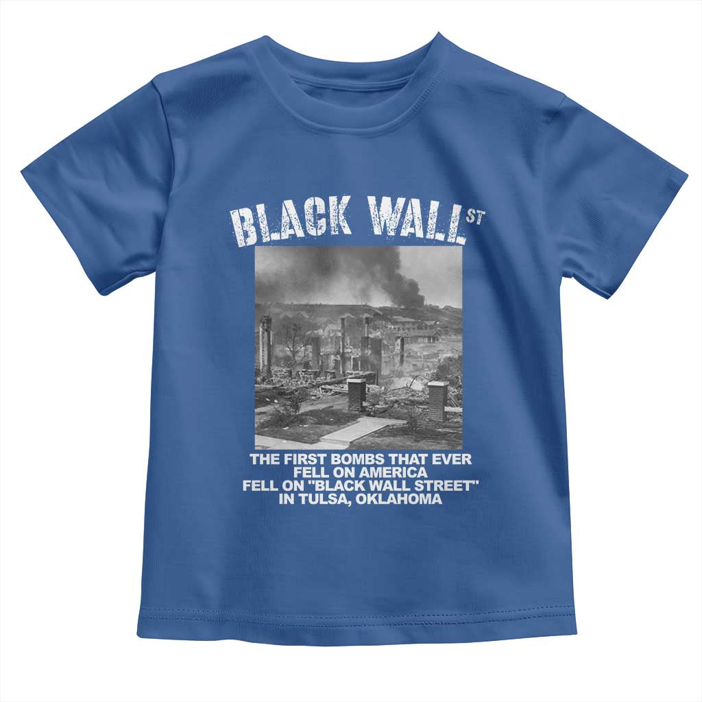 Black Wall Street First Bombs Toddler T Shirt Tulsa Oklahoma Black History Month African American Heritage
