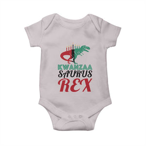 Kwanzaa Saurus Rex Kinara Candles Dinosaur T-rex African Heritage Holiday Baby Onesie