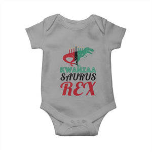 Kwanzaa Saurus Rex Kinara Candles Dinosaur T-rex African Heritage Holiday Baby Onesie