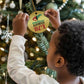 Kwanzaa Saurus Rex Kinara Candles Dinosaur T-rex African Heritage Holiday Christmas Ornament