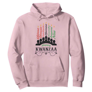 Happy Kwanzaa The 7 Principles African Nguzo Saba Kinara Candles African American Holiday Hoodie