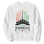 Happy Kwanzaa The 7 Principles African Nguzo Saba Kinara Candles African American Holiday Sweatshirt
