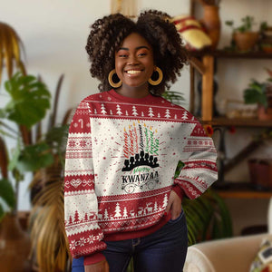 Happy Kwanzaa The 7 Principles African Nguzo Saba Kinara Candles African American Holiday Ugly Christmas Sweater