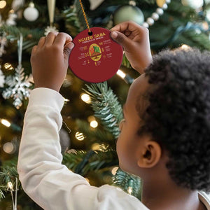 Nguzo Saba Symbols The 7 Principles Of Kwanzaa Kinara Candles African Holiday Christmas Ornament