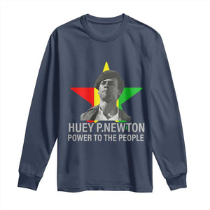 Huey P.Newton Power To The People Long Sleeve Shirt Black Panther Party Black History