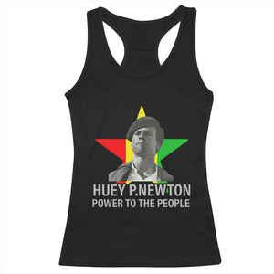 Huey P.Newton Power To The People Racerback Tank Top Black Panther Party Black History