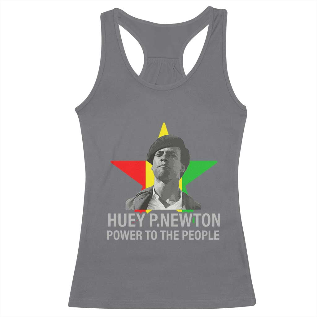 Huey P.Newton Power To The People Racerback Tank Top Black Panther Party Black History