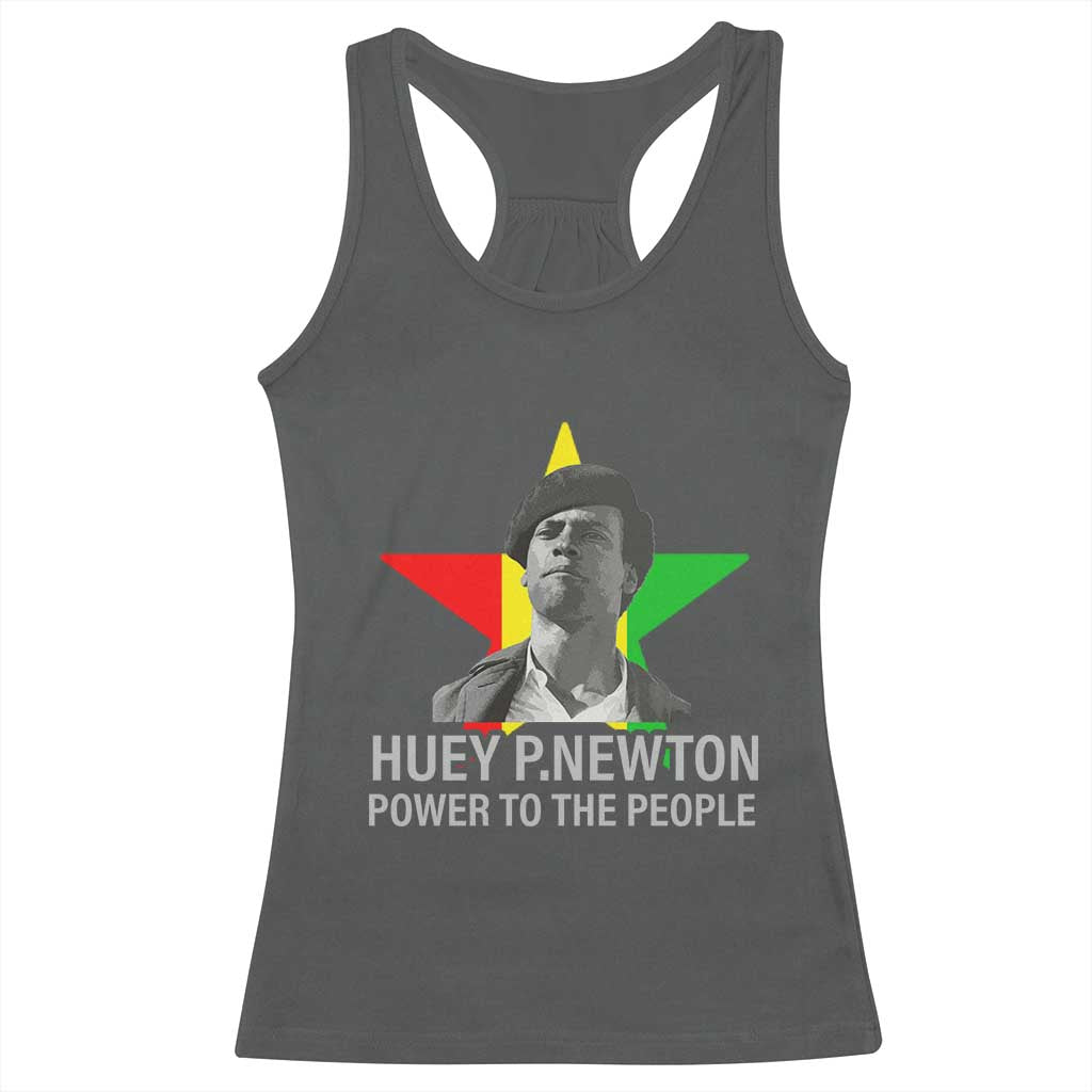 Huey P.Newton Power To The People Racerback Tank Top Black Panther Party Black History