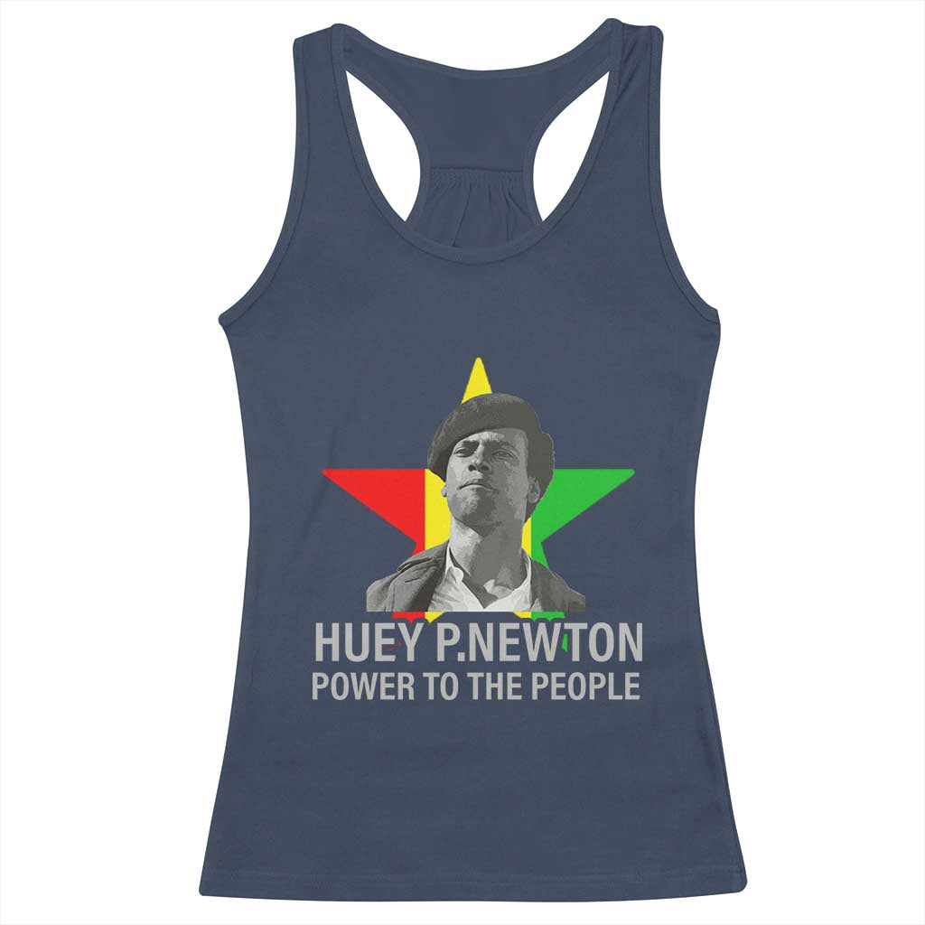 Huey P.Newton Power To The People Racerback Tank Top Black Panther Party Black History