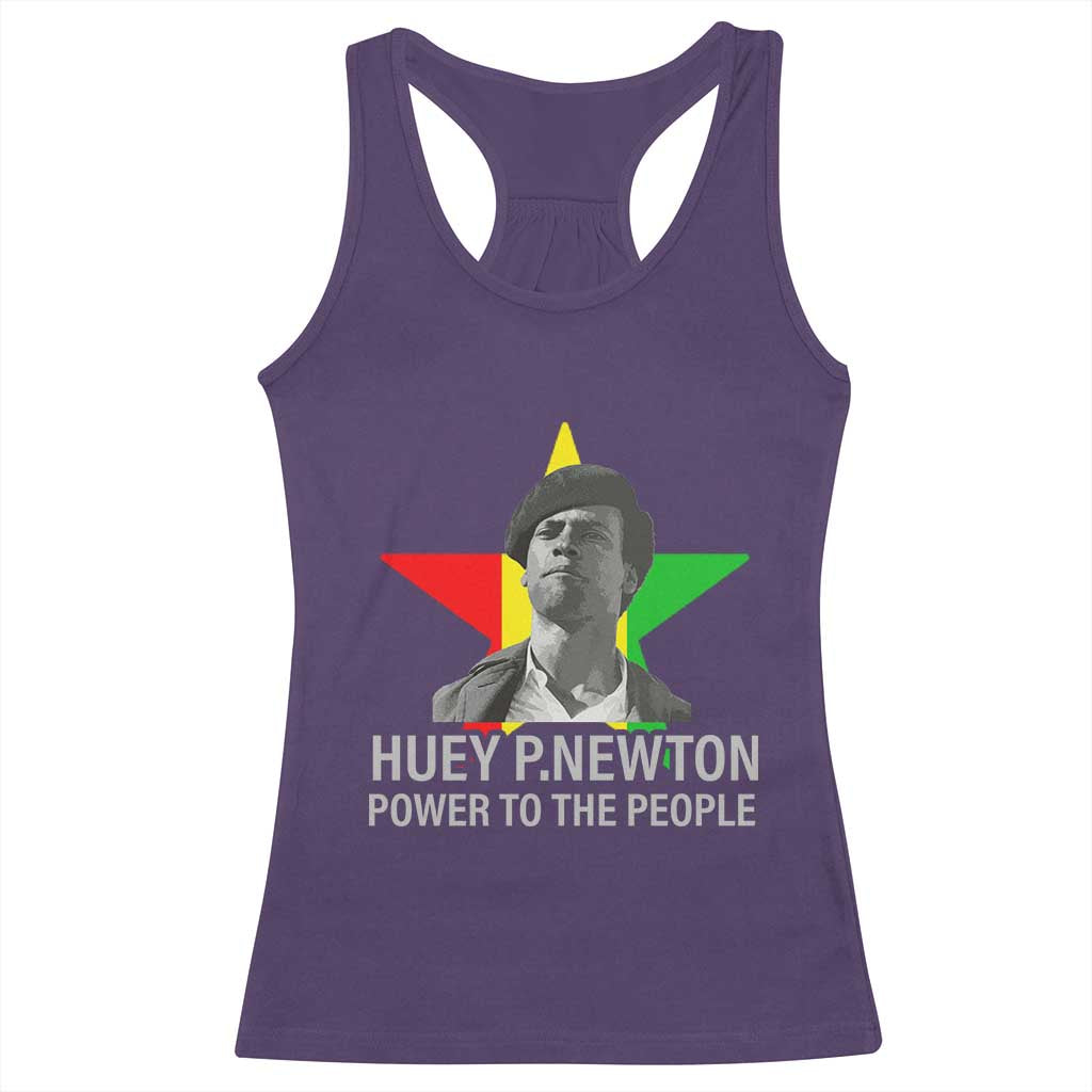 Huey P.Newton Power To The People Racerback Tank Top Black Panther Party Black History