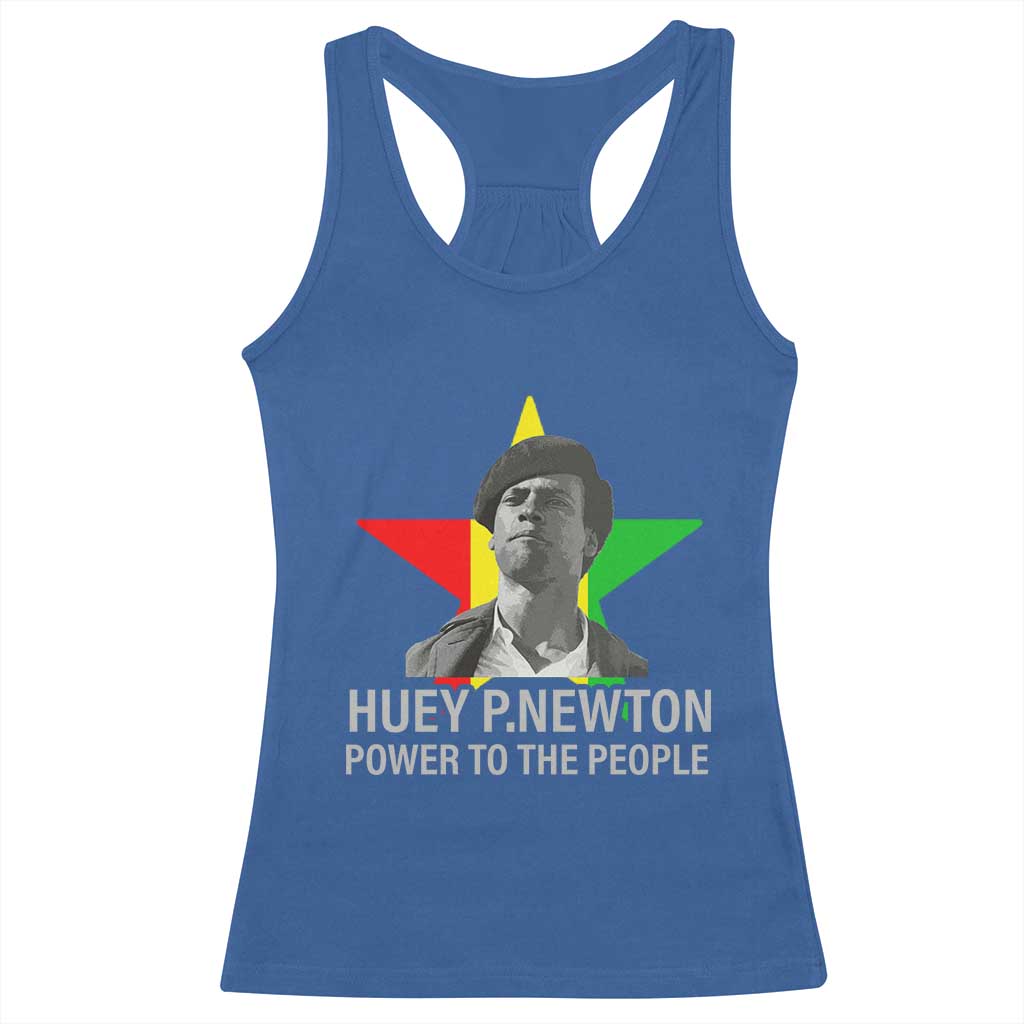 Huey P.Newton Power To The People Racerback Tank Top Black Panther Party Black History